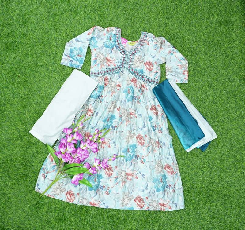 How to Stitch a Designer Long Frock for Your Child: Pattern-Cutting -  FeltMagnet