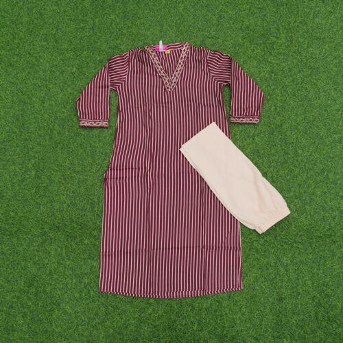 white christmas dresses S Cream & Maroon Cotton Midi Dress with Mandala Print main image 1