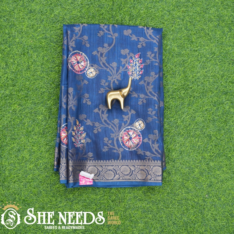 Dark Purple Daily Wear Saree