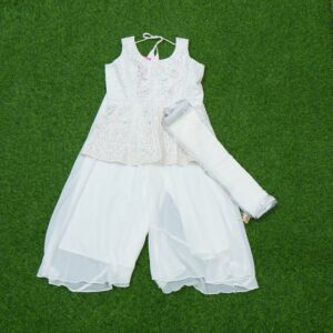 White Color Designer Sharara Set