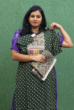 white christmas dresses Emerald Green Boho Style Dress made from an Indian Saree