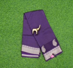 Dark Violet Color Designer Fancy Saree