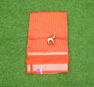 Orange Color Designer Fancy Saree