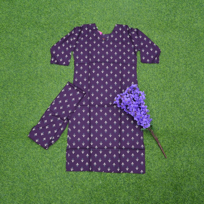 Purple Color Designer Daily Wear Dress
