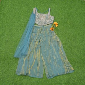 Sea Green Color Designer Sharara Set