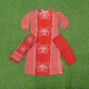 Orange Color Butterfly 🦋 Printed Designer Dress