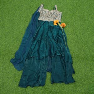 Green Color Designer Sharara Set