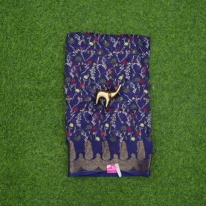 Navy Blue Color Daily Wear Saree