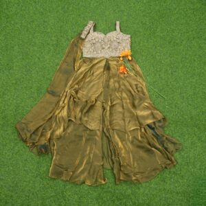 Olive Green Color Designer Sharara Set
