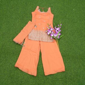 Orange Color Designer Sharara Set