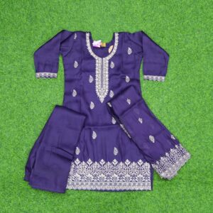 Voilet Color Designer Party Wear Dress