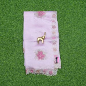 Baby Pink Work Saree with Designer Work Border