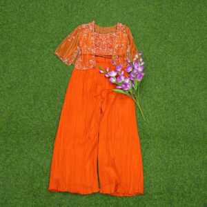 Orange Color Designer Sharara Set