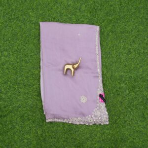 2 2970 lavender Lavender Color Designer Work Saree