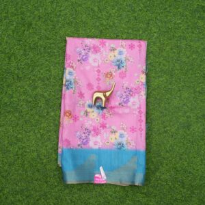 24 490 PINK AND BLUE COLOR Pink and Blue Color Daily Wear Saree