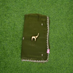 31 2450 mehendi color Mehendi Color Designer Work Saree