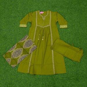 Mehendi Green Color Designer Dress