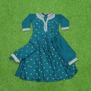 Rama Green Color Designer Party Wear Dress