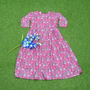 Pink Color Designer Long Frock