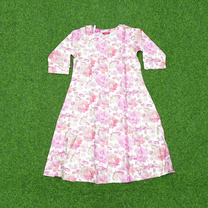 Pink Color Floral Print Daily Wear Top