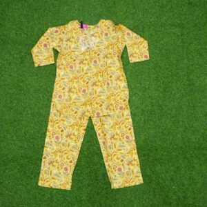 Yellow Color Kalamkari Print Co-ord Set