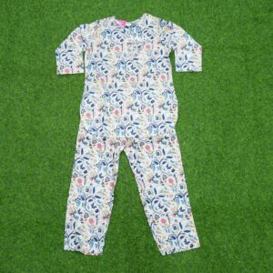 Blue Color Kalamkari Print Co-ord Set