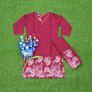 Wine Color Designer Dress