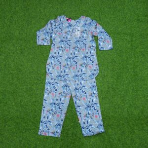 Indigo Blue Color Kalamkari Print Co-ord Set