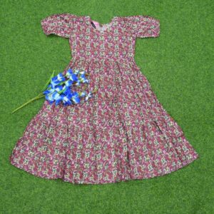 Light Maroon Color Designer Long Frock