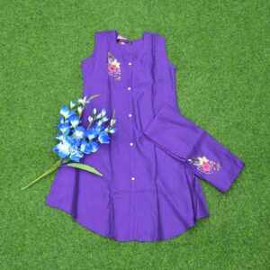 Dark Lavender Color Designer Dress