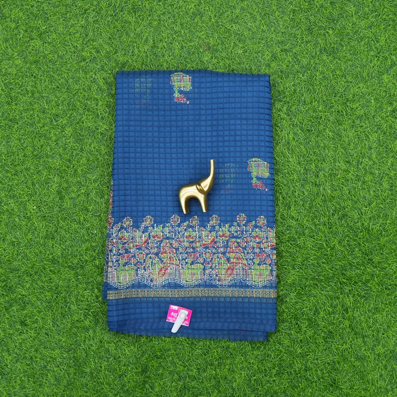 Blue Color Designer Daily Wear Saree