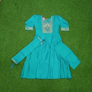 Rama Green Color Designer Party Wear Dress