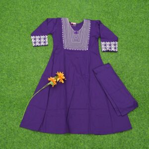 Purple Color 2pc Designer Dress