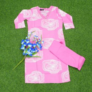 13 680 PINK Pink Color 2pc Designer Dress