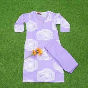 Lavender Color 2pc Designer Dress