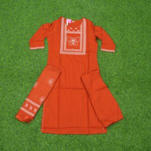 17 1200 Orange Color Designer Dress