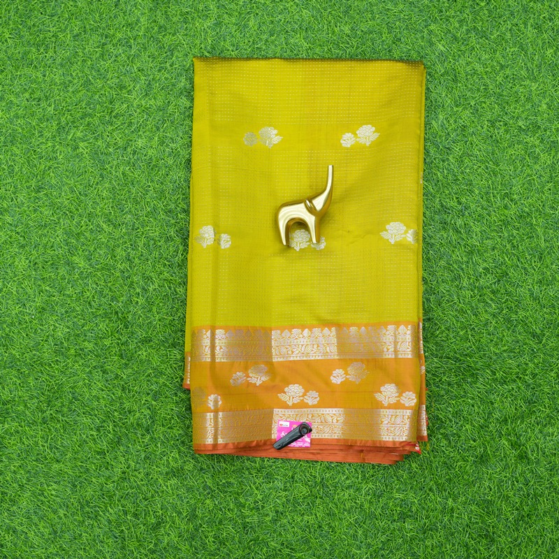 Mustard Yellow Color Daily Wear Saree With Traditional Zari Border