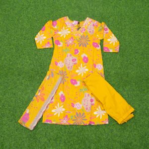 18 860 Yellow Color Designer Dress