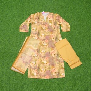 Light Golden Color  Designer Dress