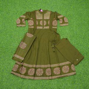 2 1350 Green Color Designer Dress