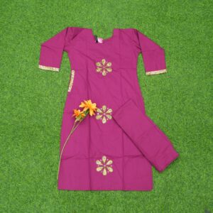 2 690 PINKISH Pink Color 2pc Designer Dress