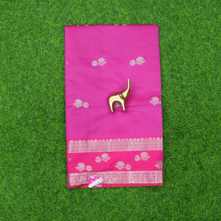 Pink Color Daily Wear Saree With Traditional Zari Border