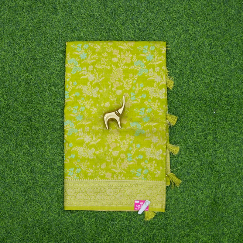 Green Color Designer Fancy Saree