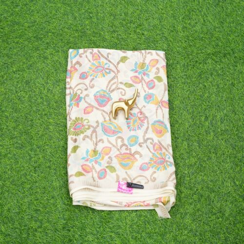 Cream Color Daily Wear Saree