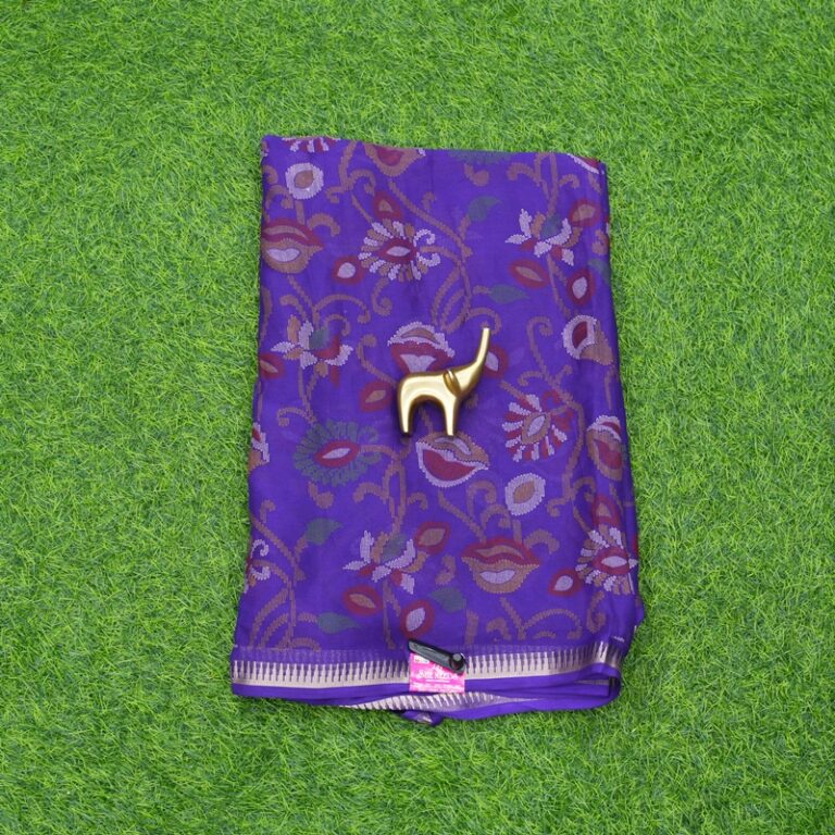 Violet Color Daily Wear Saree