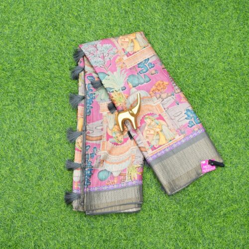 Pink Color Designer Daily Wear Saree