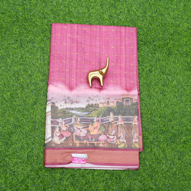 Pink Color Designer Daily Wear Saree