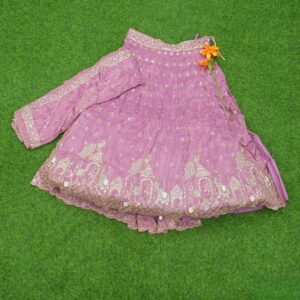 4 7920 PINK Pink Color Embroidered Designer Bridal Lehenga