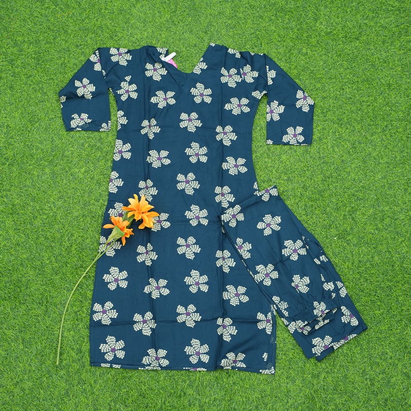 Sea Green Color 2pc Designer Dress