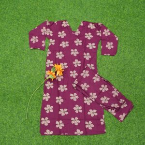 Violet Color 2pc Designer Dress